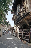 Nessebar - vernacular architecture of wooden houses of the typical Black Sea style 